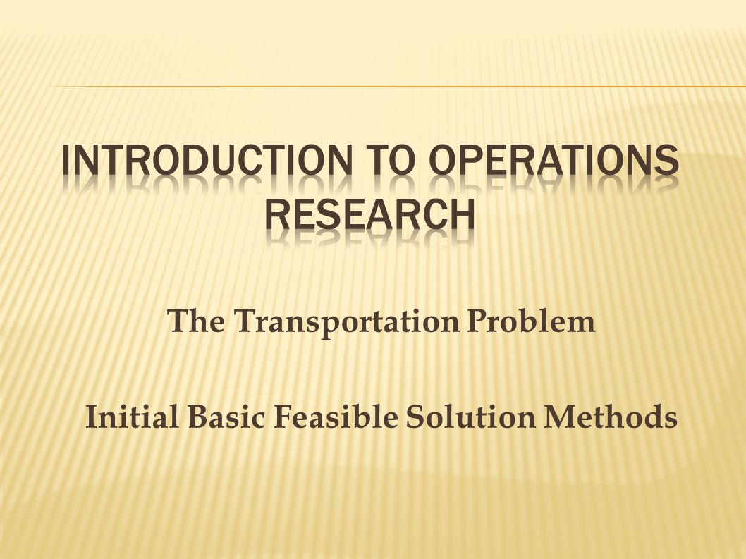 Solutions Manual For Introduction To Operations Research